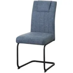 Höffner Schwingstuhl  Neil ¦ blau ¦ Maße (cm): B: 44,8 H: 97 T: 60.0