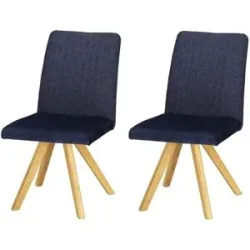 Woodford Esszimmerstuhl im 2er Set Olina ¦ blau ¦ Maße (cm): B: 63 H: 90 T: 63.0
