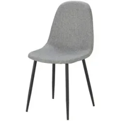 Höffner Polsterstuhl  Maurice ¦ grau ¦ Maße (cm): B: 44 H: 87 T: 54.0
