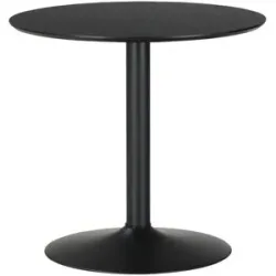 Höffner Runder Esstisch 80 cm Ivar ¦ schwarz ¦ Maße (cm): H: 76  Ø: 80