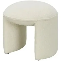 Höffner Hocker  Benji ¦ creme ¦ Maße (cm): B: 44 H: 42 T: 44.0