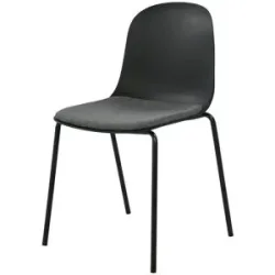 uno Esszimmerstuhl stapelbar Fenya ¦ schwarz ¦ Maße (cm): B: 51 H: 84,5 T: 54.3