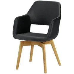 Woodford Armlehnstuhl  Berlin ¦ schwarz ¦ Maße (cm): B: 57 H: 85 T: 67.0
