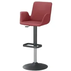 Höffner Barhocker  MyTina ¦ rot ¦ Maße (cm): B: 52 T: 47.0