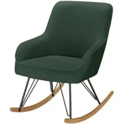 Höffner Schaukelstuhl  Leopold ¦ weiß ¦ Maße (cm): B: 66 H: 84 T: 77.0