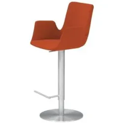 Höffner Barhocker  MyHelios ¦ orange ¦ Maße (cm): B: 52 T: 35.0