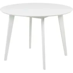 Höffner Runder Esstisch 105 cm Robin ¦ weiß ¦ Maße (cm): H: 76  Ø: 105