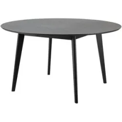 Höffner Esstisch  Robin ¦ schwarz ¦ Maße (cm): H: 76  Ø: 140