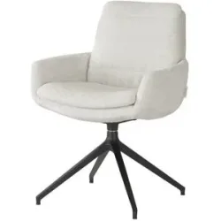Jette Home Polsterstuhl drehbar Ferro ¦ weiß ¦ Maße (cm): B: 64 H: 85 T: 70.0