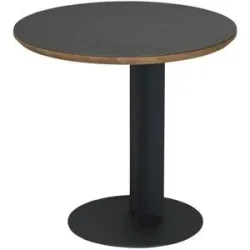 Wohnwert Beistelltisch  Ardesia ¦ grau ¦ Maße (cm): H: 48  Ø: 50