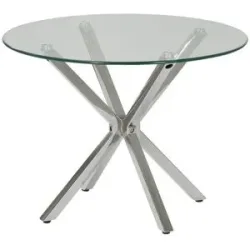 Höffner Couchtisch  Cretaccio ¦ transparent/klar ¦ Maße (cm): H: 45  Ø: 60