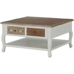 Höffner Couchtisch mit Stauraum Foggia ¦ weiß ¦ Maße (cm): B: 75 H: 40,5