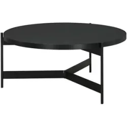 Höffner Couchtisch  Ipiyano ¦ schwarz ¦ Maße (cm): H: 35  Ø: 81.6