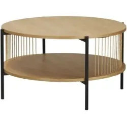 Höffner Couchtisch  Antioco ¦ holzfarben ¦ Maße (cm): H: 45  Ø: 80