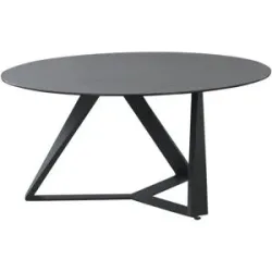 Höffner Couchtisch  Diemo I ¦ grau ¦ Maße (cm): H: 43  Ø: 90