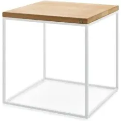 Höffner Couchtisch   ¦ weiß ¦ Maße (cm): B: 47 H: 49