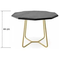 Höffner Couchtisch   ¦ gold ¦ Maße (cm): B: 70 H: 44