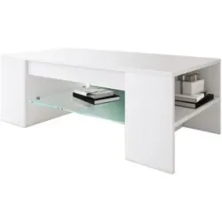 Höffner Couchtisch  Tunas ¦ weiß ¦ Maße (cm): B: 50 H: 35