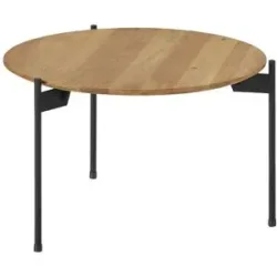 Höffner Home Couchtisch  Merzig ¦ holzfarben ¦ Maße (cm): H: 33  Ø: 55