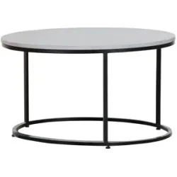 Höffner Couchtisch L Neo ¦ weiß ¦ Maße (cm): H: 40  Ø: 70
