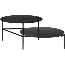 Höffner Couchtisch  Barbana ¦ schwarz ¦ Maße (cm): B: 88 H: 45