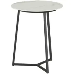 SCHÖNER WOHNEN Kollektion Couchtisch  Connect ¦ weiß ¦ Maße (cm): H: 49  Ø: 40