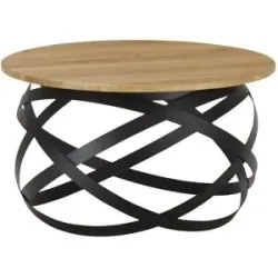 Höffner Couchtisch  Illesheim ¦ holzfarben ¦ Maße (cm): H: 40  Ø: 70