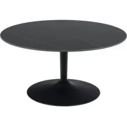 Höffner Couchtisch  Formica ¦ schwarz ¦ Maße (cm): H: 45  Ø: 90
