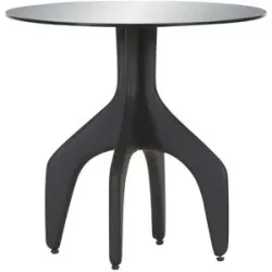 Höffner Beistelltisch  Jelly ¦ schwarz ¦ Maße (cm): H: 47  Ø: 50