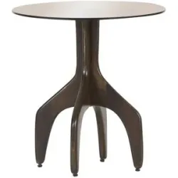 Höffner Beistelltisch  Jelly ¦ braun ¦ Maße (cm): H: 52  Ø: 50