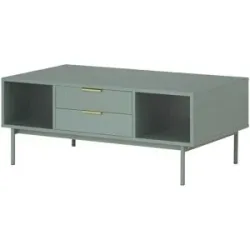 Höffner Couchtisch  Nanno ¦ grün ¦ Maße (cm): B: 55 H: 39,5
