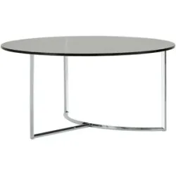 Höffner Couchtisch  Hesel ¦ grau ¦ Maße (cm): H: 36  Ø: 70
