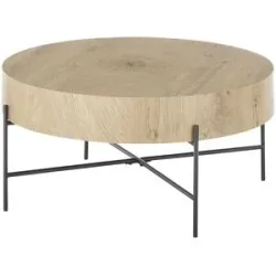 Höffner Home Couchtisch  Neufra ¦ holzfarben ¦ Maße (cm): H: 37  Ø: 83