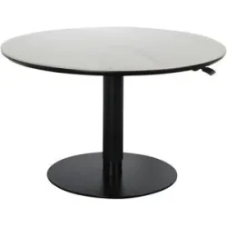 Höffner Couchtisch  Gero ¦ weiß ¦ Maße (cm): H: 49  Ø: 80