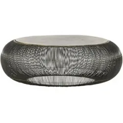 Höffner Couchtisch  Cake ¦ gold ¦ Maße (cm): H: 26  Ø: 75