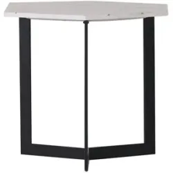 Höffner Beistelltisch  Shine ¦ weiß ¦ Maße (cm): B: 51 H: 50
