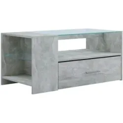Höffner Couchtisch  Tindala ¦ grau ¦ Maße (cm): B: 50 H: 45