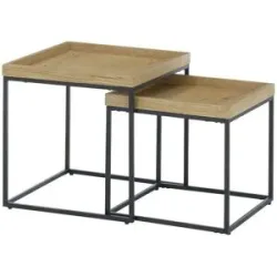 Höffner Couchtisch 2er Set  Next ¦ holzfarben