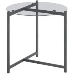 Höffner Couchtisch  Dattilo ¦ transparent/klar ¦ Maße (cm): H: 50  Ø: 50