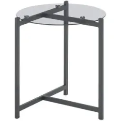 Höffner Couchtisch  Dattilo ¦ transparent/klar ¦ Maße (cm): H: 45  Ø: 40