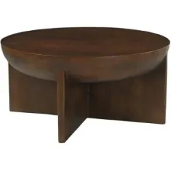 Höffner Couchtisch  Rondura ¦ braun ¦ Maße (cm): H: 42  Ø: 90