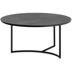 Höffner Couchtisch  Hesel ¦ grau ¦ Maße (cm): H: 37  Ø: 70