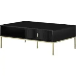 Höffner Couchtisch  Maglione ¦ schwarz ¦ Maße (cm): B: 68 H: 39,9