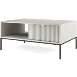 Höffner Couchtisch  Nova ¦ grau ¦ Maße (cm): B: 104 H: 46