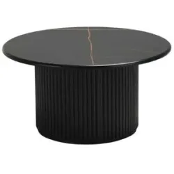 Furnhouse Couchtisch  Easy ¦ schwarz ¦ Maße (cm): H: 42  Ø: 80
