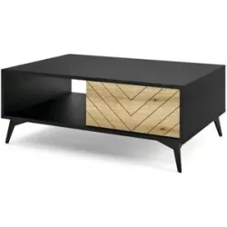 Höffner Couchtisch   ¦ schwarz ¦ Maße (cm): B: 104 H: 40