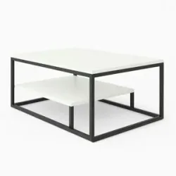 Höffner Couchtisch   ¦ weiß ¦ Maße (cm): B: 90 H: 48