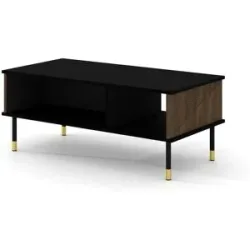 Höffner Couchtisch   ¦ schwarz ¦ Maße (cm): B: 110 H: 45
