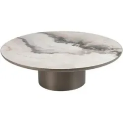 Höffner Selection Couchtisch  Ducati ¦ grau ¦ Maße (cm): H: 34  Ø: 108