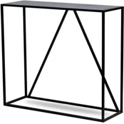 Höffner Konsolentisch   ¦ schwarz ¦ Maße (cm): B: 90 H: 80